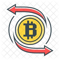 Bitcoin-Überweisung  Symbol