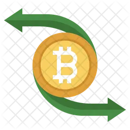 Bitcoin-Überweisung  Symbol