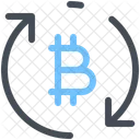 Bitcoin-Überweisung  Symbol