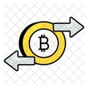 Bitcoin Transfer Cryptocurrency Transfer Icon