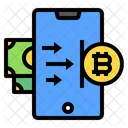 Smartphone Bitcoin Icon