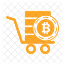 Bitcoin trolley  Icon
