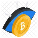 Bitcoin-Überwachung  Symbol