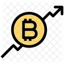 Bitcoin Up Bitcoin Graph Icon