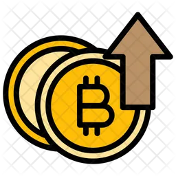 Bitcoin Up  Icon