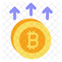 Bitcoin Up Up Navigation Icon