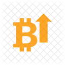 Bitcoin up arrow  Icon