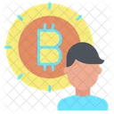 Admin Bitcoin User Bitcoin Account Icon