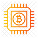 Bitcoin Verarbeitung Bitcoin Mining Kryptowahrungs Verarbeitung Icon