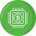 Bitcoin Verarbeitung Bitcoin Mining Kryptowahrungs Verarbeitung Symbol