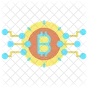 Server Bitcoin Verbindung Bitcoin Netzwerk Symbol