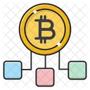 Bitcoin-Verbindung  Symbol