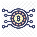 Bitcoin-Verbindung  Symbol