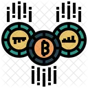 Bitcoin-Verbindung  Symbol