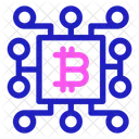 Bitcoin-Verbindung  Symbol