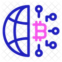 Bitcoin-Verbindung  Symbol