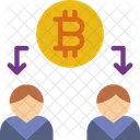 Bitcoin-Verkauf  Symbol