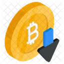 Bitcoin-Verlust  Symbol