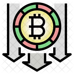 Bitcoin-Verlust  Symbol