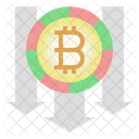 Bitcoin-Verlust  Symbol