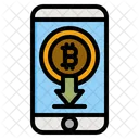 Bitcoin-Verlust  Symbol