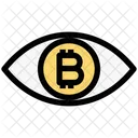 Bitcoin Vision Bitcoin Eye Icon