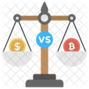 Bitcoin contre dollar  Icône