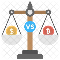 Bitcoin VS Dollar  Icon