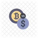 Bitcoin vs dollar  Icon