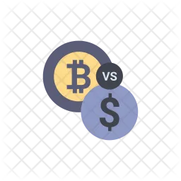 Bitcoin vs dollar  Icon