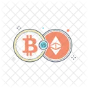 Bitcoin vs ethereum  Icon