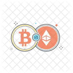 Bitcoin vs ethereum  Icon