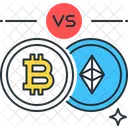 Bitcoin vs ethereum Icon