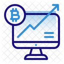 Bitcoin Kryptowahrung Elektronisches Bargeld Symbol