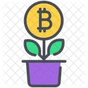 Bitcoin Digital Wachstum Symbol