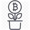 Bitcoin Digital Wachstum Symbol