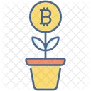 Bitcoin-Wachstum  Symbol