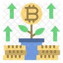 Bitcoin-Wachstum  Symbol