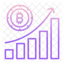 Bitcoin-Wachstumsdiagramm  Symbol