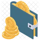 Bitcoin Wallet Money Wallet Bitcoin Pouch Icon