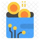 Wallet Digital Bitcoin Icon