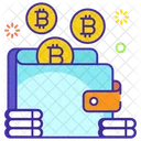 Bitcoin Wallet Digital Wallet Blockchain Purse Icon