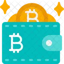 Bitcoin Wallet Wallet Digital アイコン