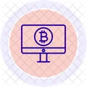 Bitcoin Wallet Line Icon Icon