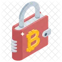 Bitcoin Wallet Secure Bitcoin Financial Security Icon