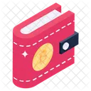 Crypto Wallet Bitcoin Wallet Billfold Icon