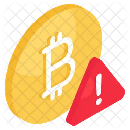 Bitcoin Warning  Icon