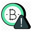 Bitcoin Warning Cryptocurrency Crypto Icon