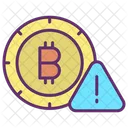 Bitcoin Warning Sign  Icon