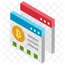 Bitcoin Web Bitcoin Website Electronic Cash Icon